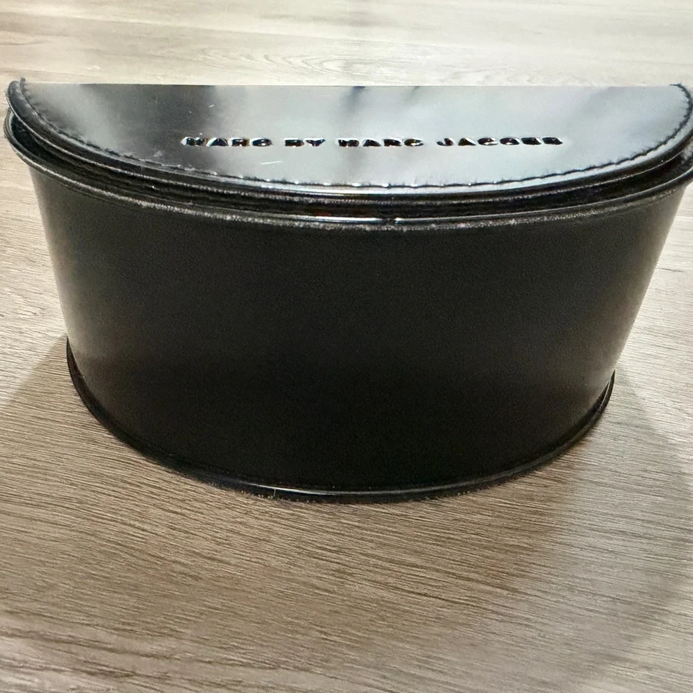 Marc by Marc Jacobs Black Leather Semi-Circle Case